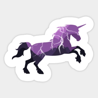 Unicorns can be metal too Sticker